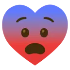 faccina impaurita + cuori