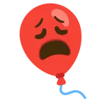 faccina esausta + palloncino
