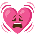 faccina esausta + cuore che batte