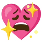 faccina esausta + cuore che luccica