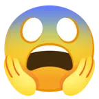 faccina esausta + faccina terrorizzata