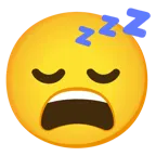 faccina esausta + faccina che dorme