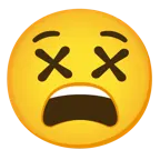 faccina esausta + faccina frastornata