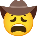 faccina esausta + faccina con cappello da cowboy