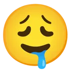 faccina esausta + faccina che sbava