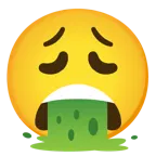 faccina esausta + faccina che vomita
