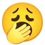 faccina esausta + faccina che sbadiglia