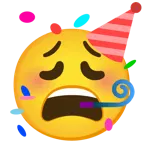 faccina esausta + faccina che festeggia