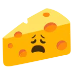 faccina esausta + fetta di formaggio