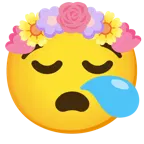 sleepy face + tulip