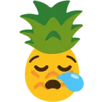 sleepy face + pineapple