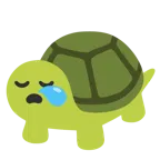 sleepy face + turtle