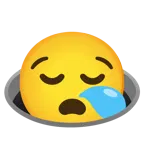 sleepy face + hole