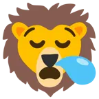 sleepy face + lion