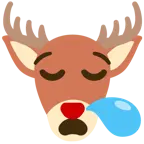 sleepy face + deer