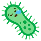 sleepy face + microbe