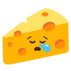 sleepy face + cheese wedge