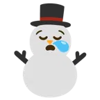 sleepy face + snowman without snow