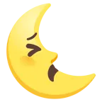 faccina stanca + faccina ultimo quarto di luna
