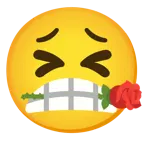 faccina stanca + rosa