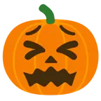 faccina stanca + zucca di Halloween
