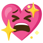 faccina stanca + cuore che luccica