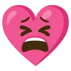 faccina stanca + cuore con fiocco