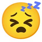 faccina stanca + faccina che dorme