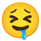 faccina stanca + faccina che sbava