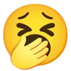 faccina stanca + faccina che sbadiglia