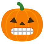 faccina con smorfia + zucca di Halloween