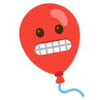 faccina con smorfia + palloncino