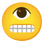faccina con smorfia + occhio