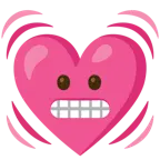 faccina con smorfia + cuore che batte
