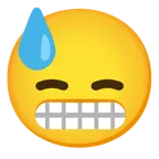 faccina con smorfia + faccina abbattuta sudata