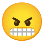 faccina con smorfia + faccina arrabbiata