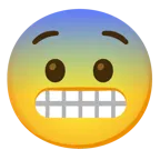 faccina con smorfia + faccina impaurita