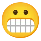 grimacing face + grimacing face