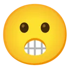 faccina con smorfia + faccina con bocca aperta