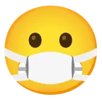 faccina con smorfia + faccina con mascherina
