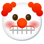 faccina con smorfia + faccina pagliaccio