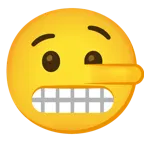 faccina con smorfia + faccina bugiarda