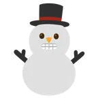 faccina con smorfia + pupazzo di neve senza neve