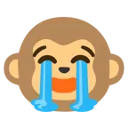 엉엉 우는 얼굴 + 원숭이 얼굴