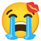 엉엉 우는 얼굴 + 입술