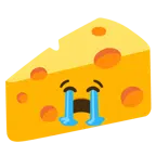 loudly crying face + cheese wedge