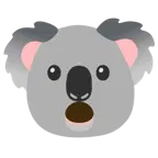 faccina con bocca aperta + koala
