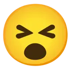 faccina con bocca aperta + faccina frustrata