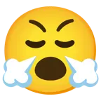 faccina con bocca aperta + faccina che sbuffa