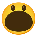 face with open mouth + face with open mouth